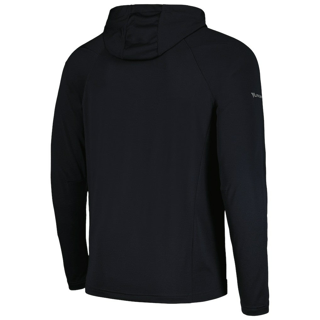 Philadelphia 76ers Levelwear Zander Hoodie Raglan Quarter-Zip Top - Black discount