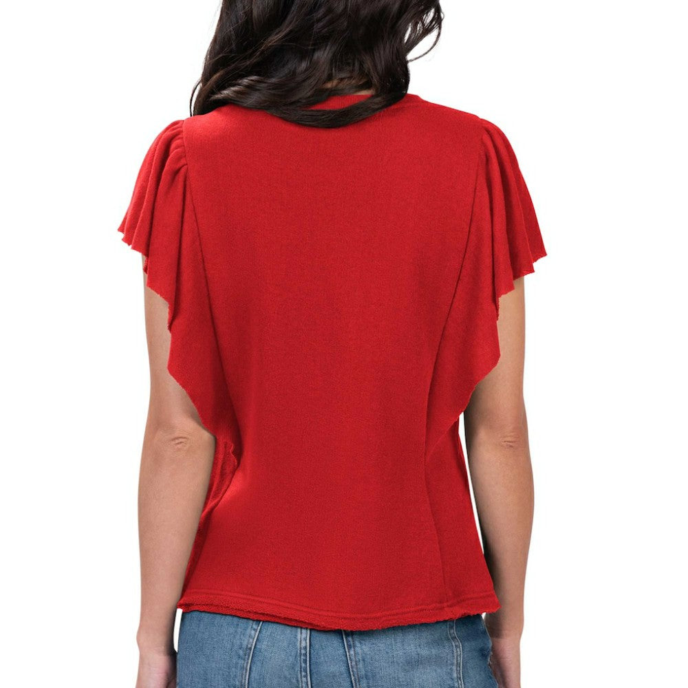 Washington Nationals G-III 4Her by Carl Banks Women's Crowd Wave T-Shirt - Red