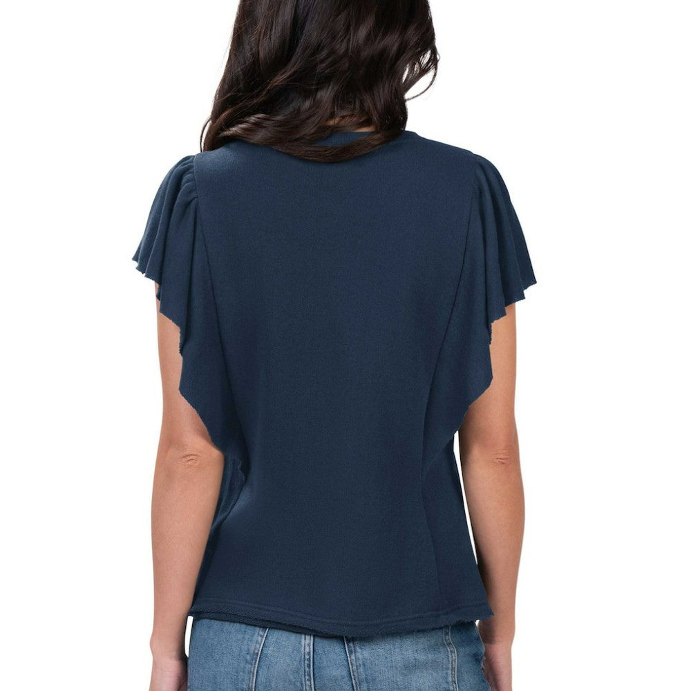 Atlanta Braves G-III 4Her by Carl Banks Women's Crowd Wave T-Shirt - Navy