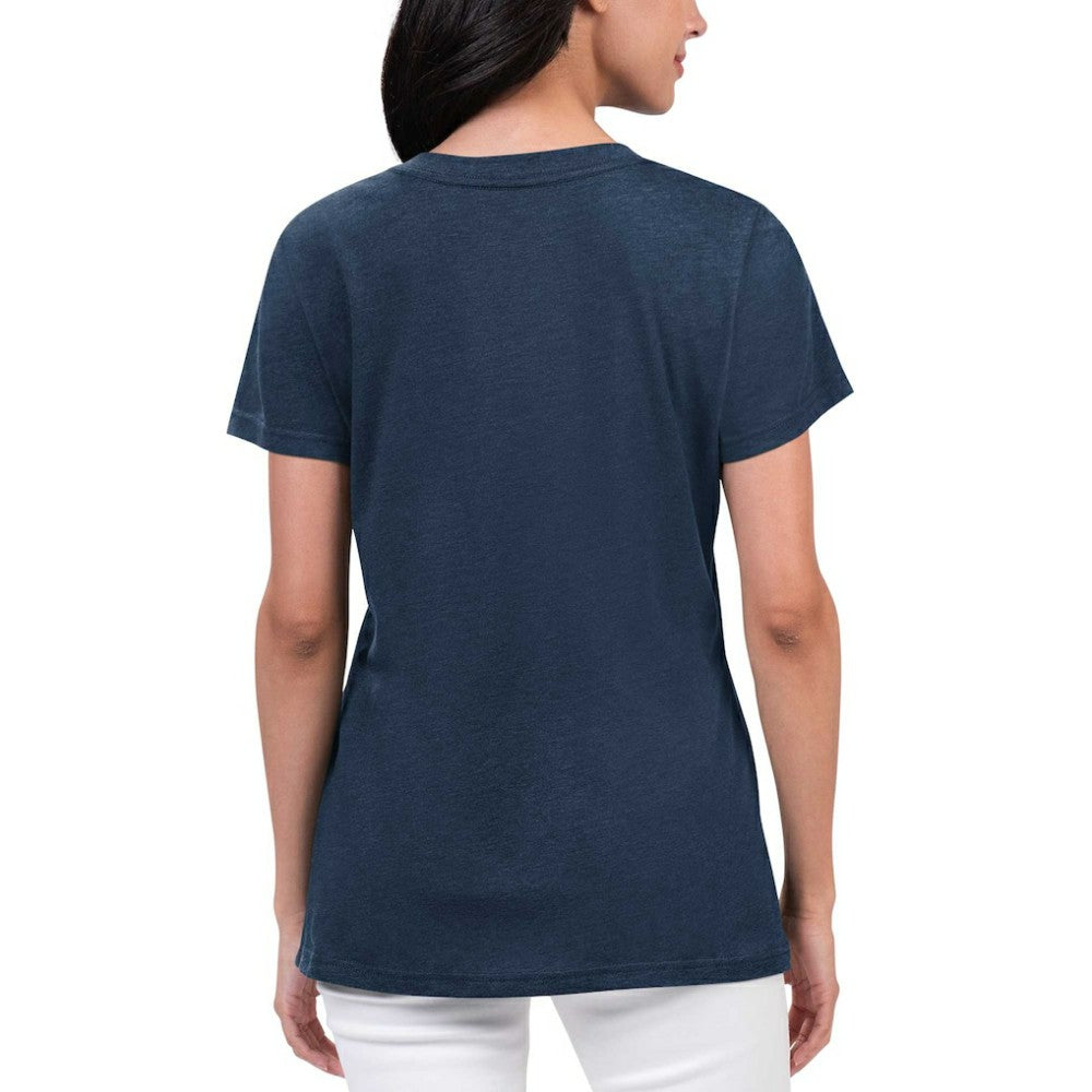 Houston Astros G-III 4Her by Carl Banks Women's Key Move V-Neck T-Shirt - Navy