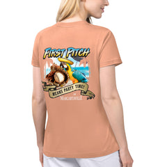 St. Louis Cardinals Margaritaville Women's Game Time V-Neck T-Shirt - Coral