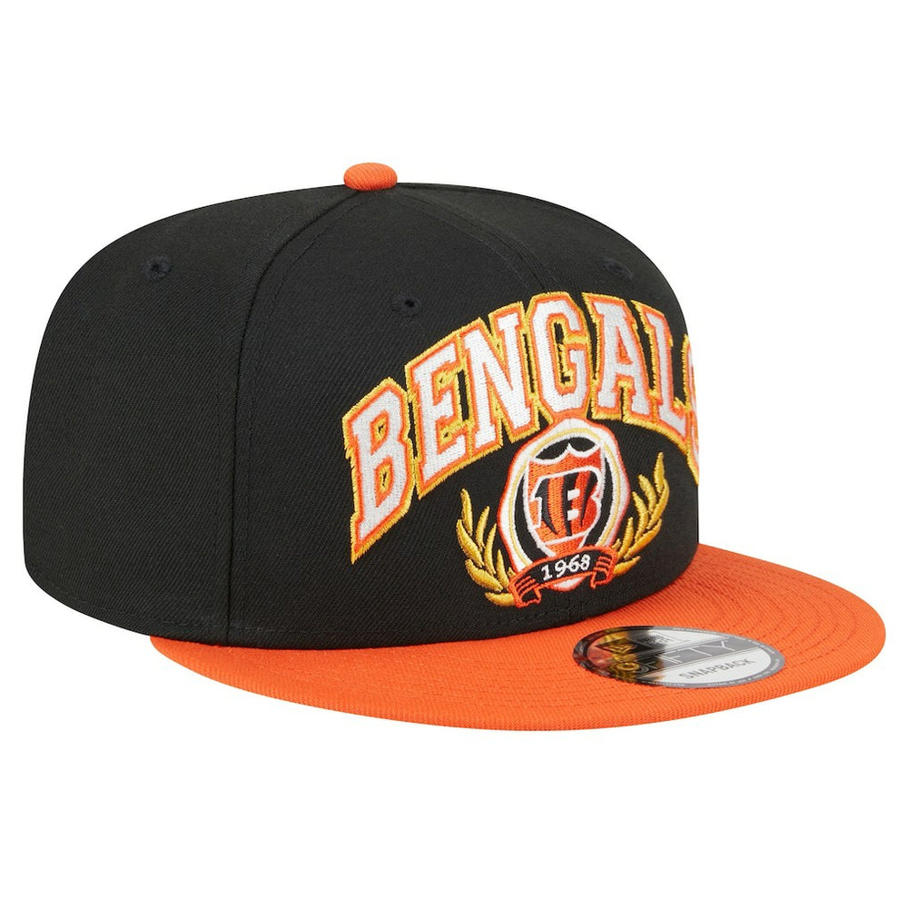 Cincinnati Bengals New Era Team Establish 9FIFTY Snapback Hat - Black/Orange discount