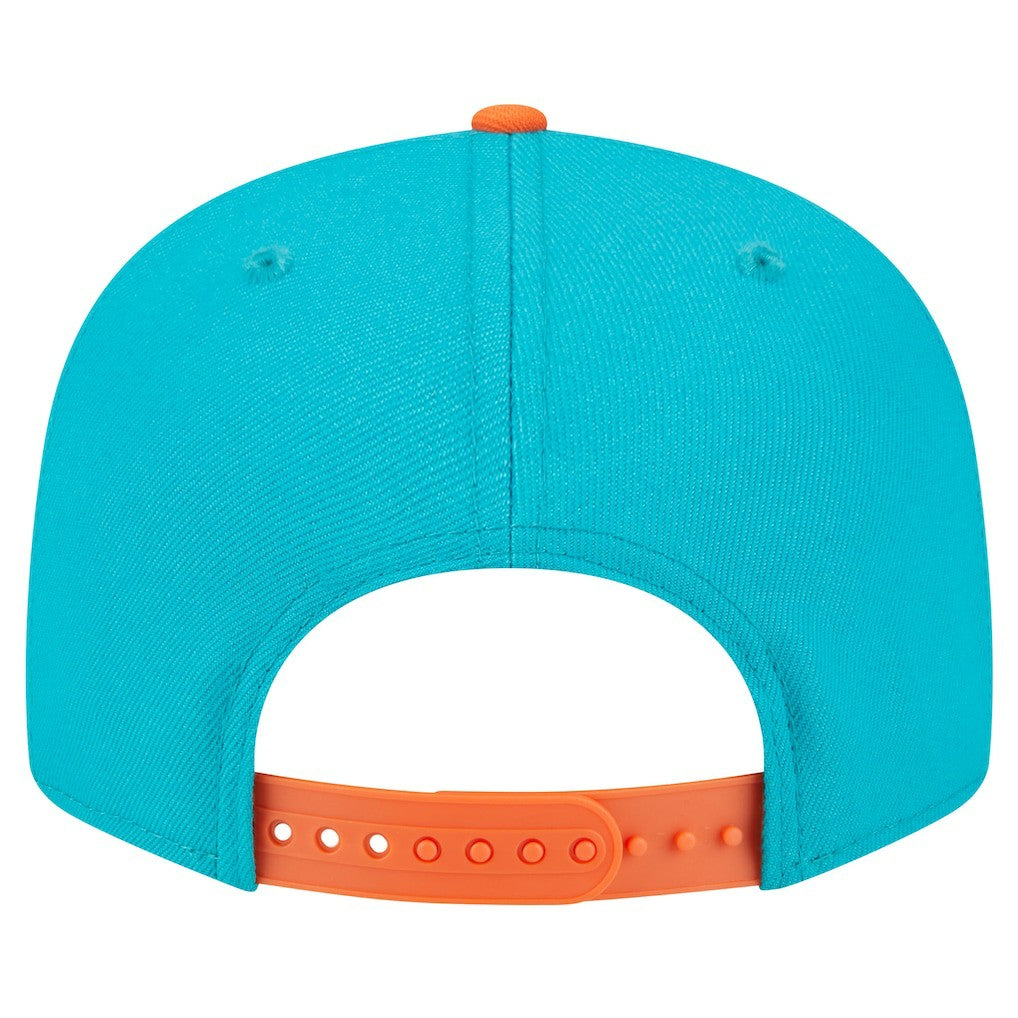Miami Dolphins New Era Team Establish 9FIFTY Snapback Hat - Aqua/Orange online