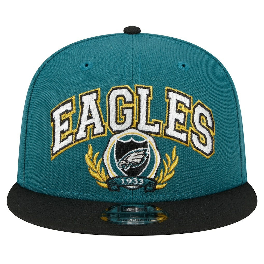 Philadelphia Eagles New Era Team Establish 9FIFTY Snapback Hat - Midnight Green/Black online