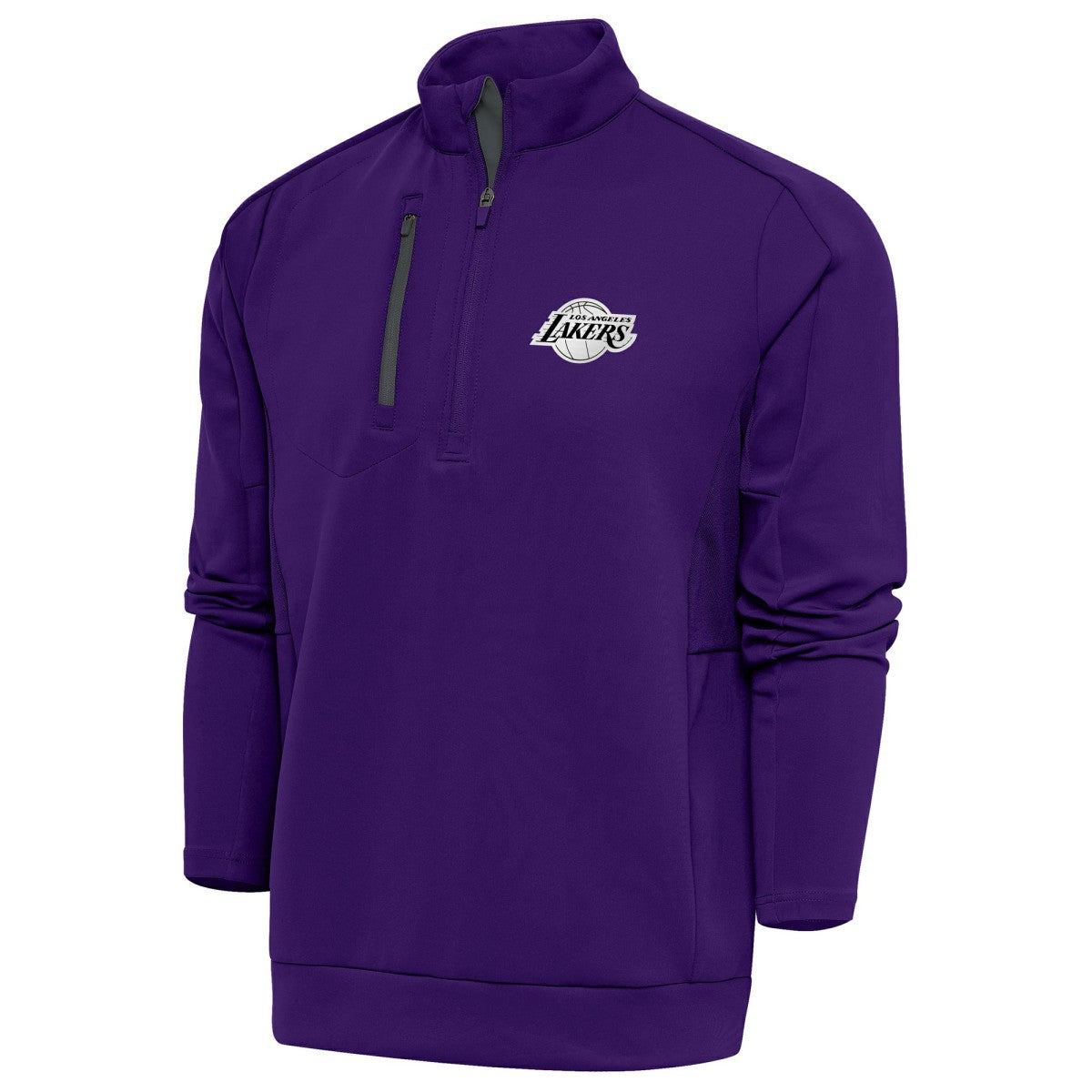 Los Angeles Lakers Antigua Metallic Logo Generation Quarter-Zip Top - Purple sale