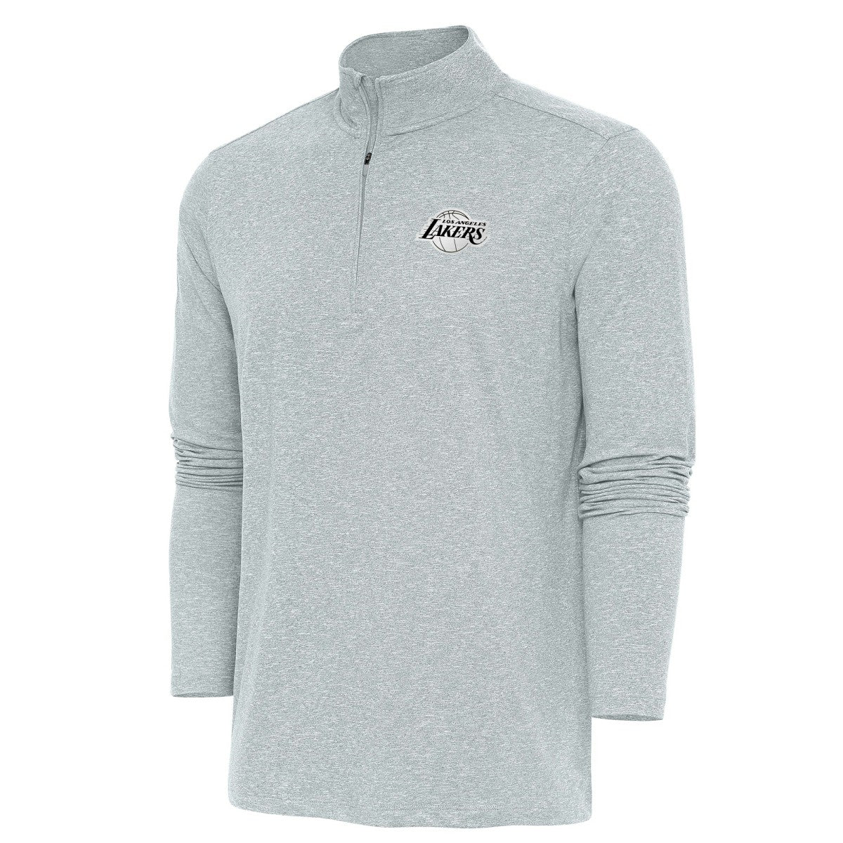 Los Angeles Lakers Antigua Hunk Quarter-Zip Top - Heather Gray sale