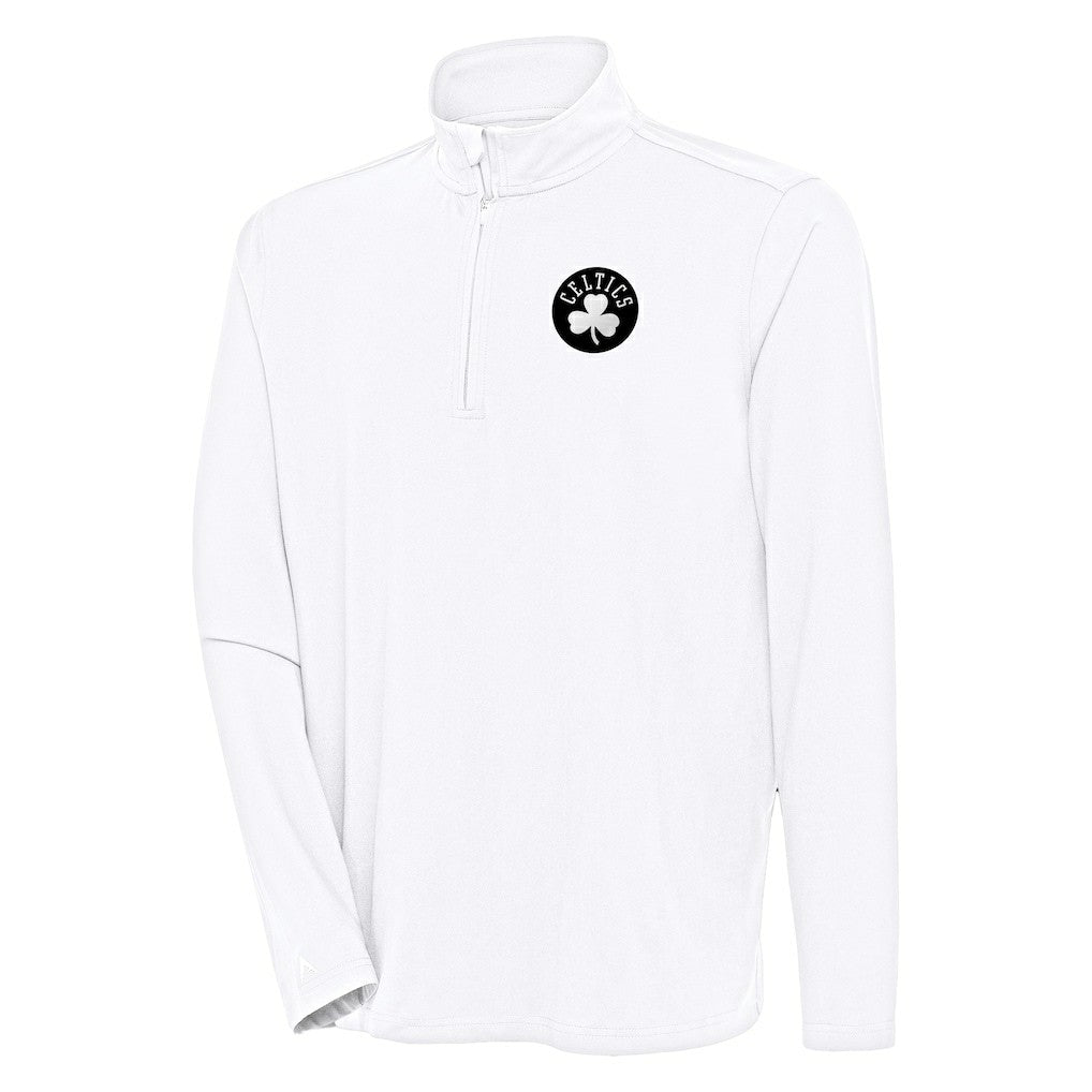 Boston Celtics Antigua Hunk Quarter-Zip Top - White online
