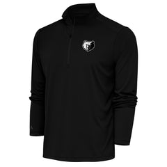 Memphis Grizzlies Antigua Metallic Logo Tribute Quarter-Zip Top - Black online