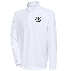 Dallas Mavericks Antigua Metallic Logo Tribute Quarter-Zip Top sale - White outlet