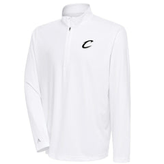 Cleveland Cavaliers Antigua Metallic Logo Tribute Quarter-Zip Top sale - White for sale
