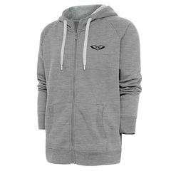 New Orleans Pelicans Antigua Metallic Logo Victory Raglan Full-Zip Hoodie - Heather Gray discount