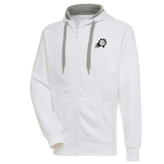 Phoenix Suns Antigua Metallic Logo Victory Raglan Full-Zip Hoodie - White online