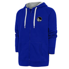Golden State Warriors Antigua Metallic Logo Victory Raglan Full-Zip Hoodie - Royal outlet