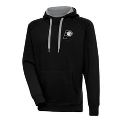 Indiana Pacers Antigua Metallic Logo Victory Raglan Pullover Hoodie - Black discount