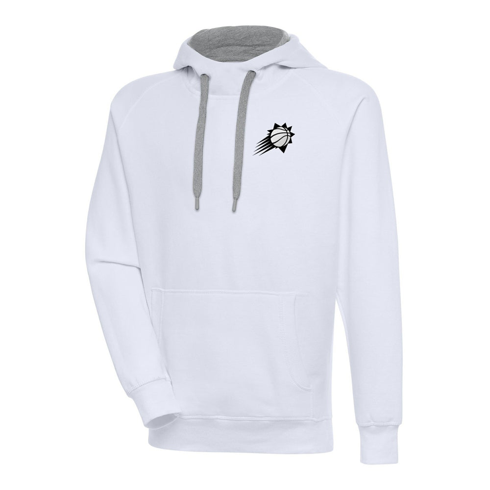 Phoenix Suns Antigua Metallic Logo Victory Raglan Pullover Hoodie - White for sale