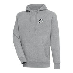 Cleveland Cavaliers Antigua Metallic Logo Victory Raglan Pullover Hoodie sale - Heather Gray sale