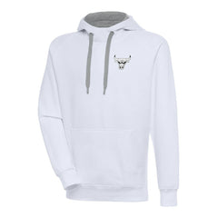 Chicago Bulls Antigua Metallic Logo Victory Raglan Pullover Hoodie - White online
