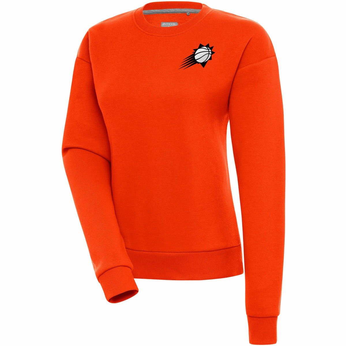 Phoenix Suns Antigua Women's Brushed Metallic Victory Pullover Sweatshirt - Orange on sale
