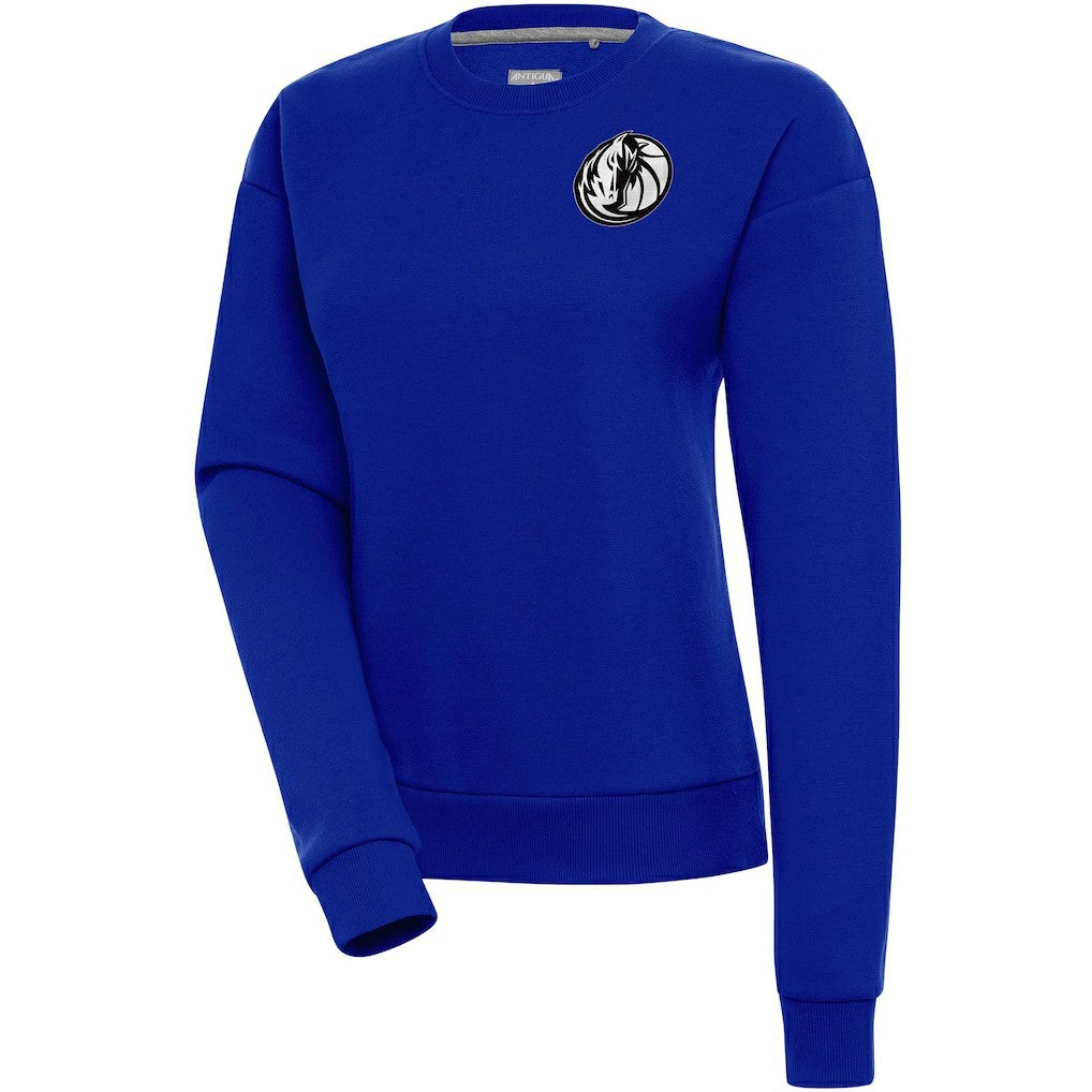 Dallas Mavericks Antigua Women's Brushed Metallic Victory Pullover Sweatshirt - Blue online