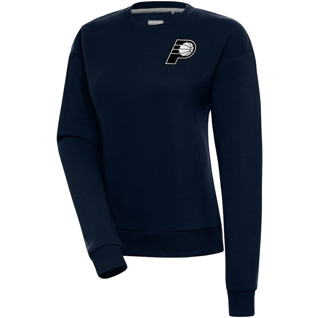 Indiana Pacers Antigua Women's Brushed Metallic Victory Pullover Sweatshirt - Navy shop