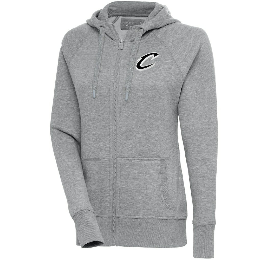Cleveland Cavaliers Antigua Women's Brushed Metallic Victory Full-Zip Hoodie - Heather Gray outlet