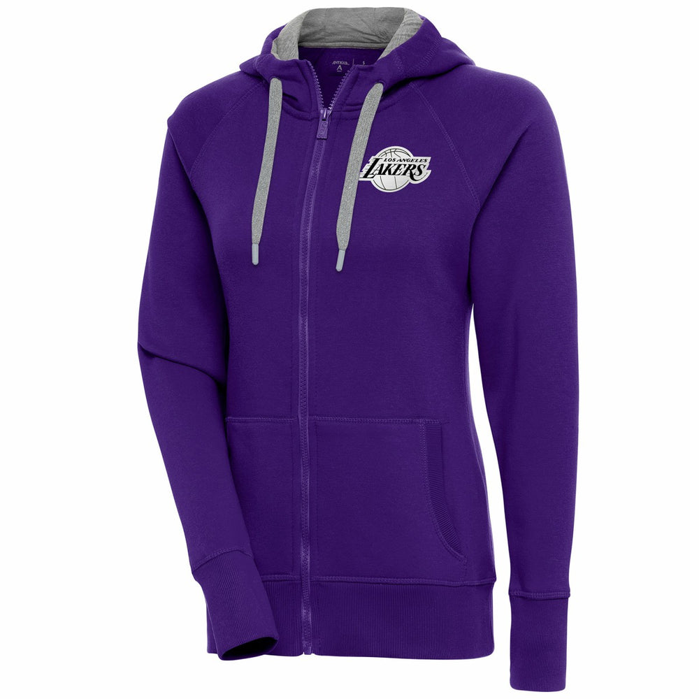 Los Angeles Lakers Antigua Women's Brushed Metallic Victory Full-Zip Hoodie - Purple online