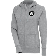 Boston Celtics Antigua Women's Brushed Metallic Victory Full-Zip Hoodie - Heather Gray outlet