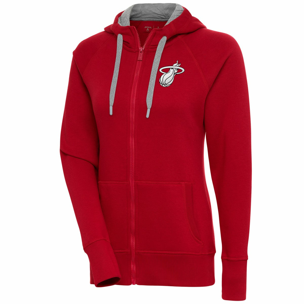 Miami Heat Antigua Women's Brushed Metallic Victory Full-Zip Hoodie - Red outlet
