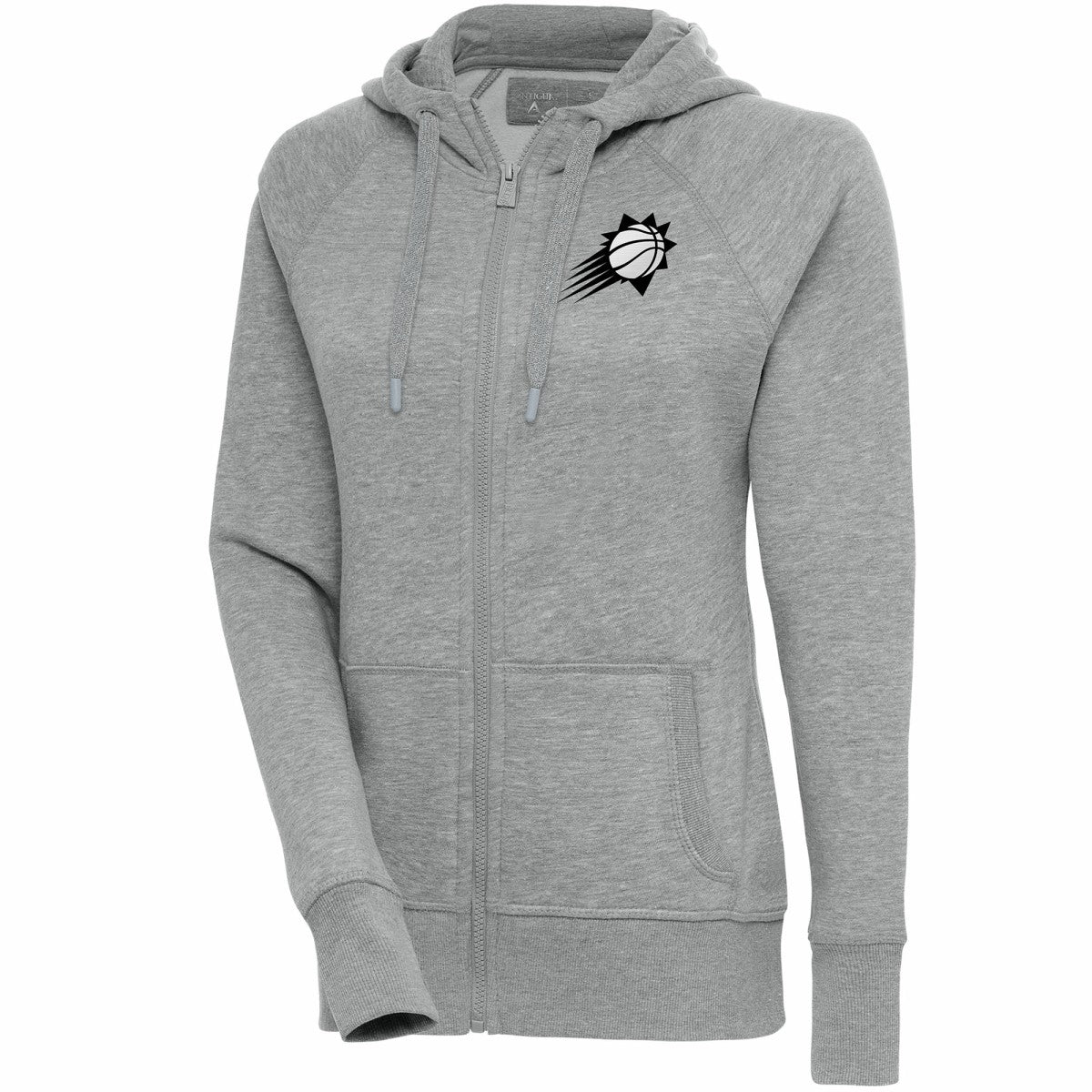 Phoenix Suns Antigua Women's Brushed Metallic Victory Full-Zip Hoodie - Heather Gray outlet