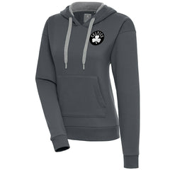 Boston Celtics Antigua Women's Brushed Metallic Victory Pullover Hoodie - Charcoal outlet