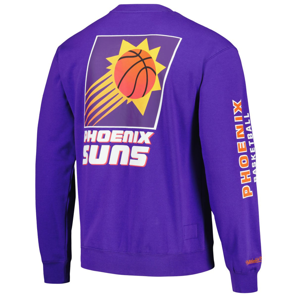 Phoenix Suns Hardwood Classics There and Back Pullover Sweatshirt - Purple | Mitchell & Ness sale