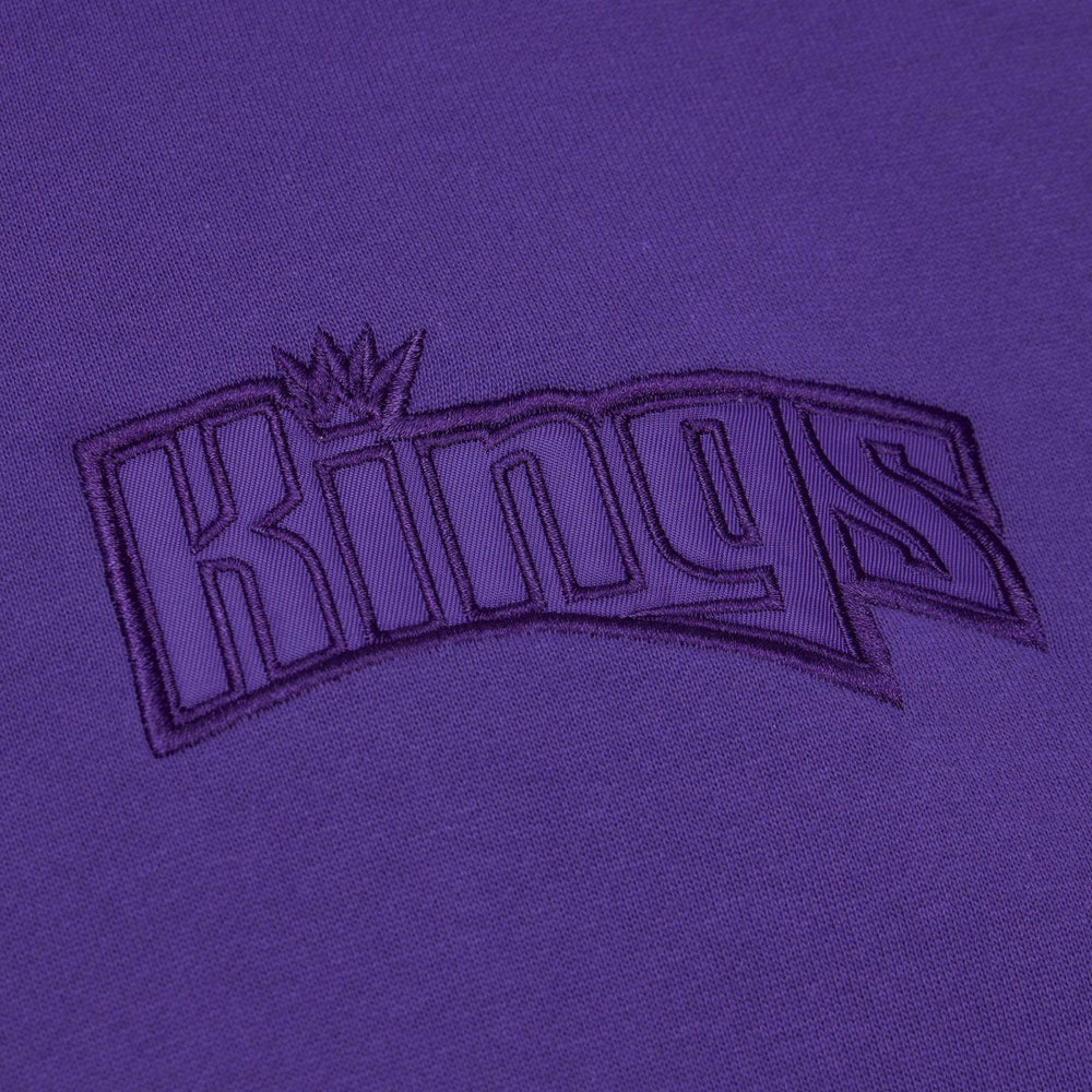 Sacramento Kings Hardwood Classics Tonal Pullover Hoodie - Purple | Mitchell & Ness for sale