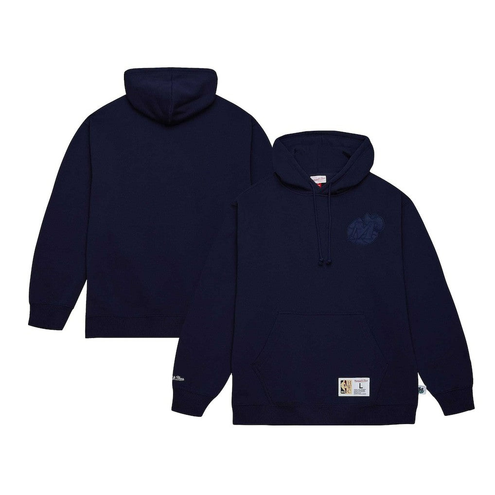 Dallas Mavericks Hardwood Classics Tonal Pullover Hoodie sale - Navy | Mitchell & Ness shop