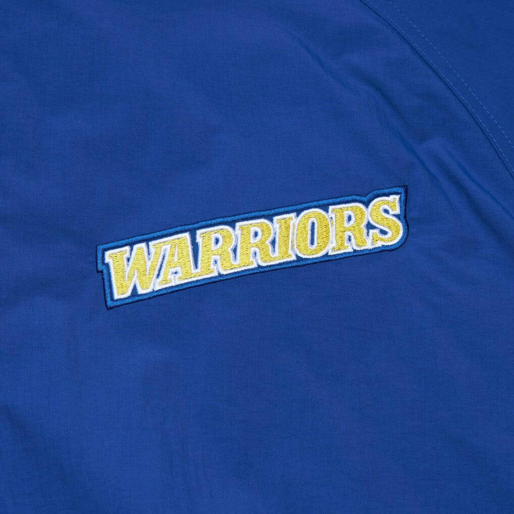 Golden State Warriors Hardwood Classics Retro Quilted Raglan Full-Zip Hoodie sale - Royal | Mitchell & Ness on sale