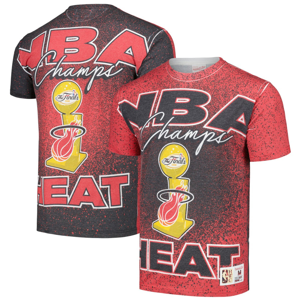 Miami Heat Hardwood Classics 2006 NBA Champions Champ City T-Shirt - Red | Mitchell & Ness for sale