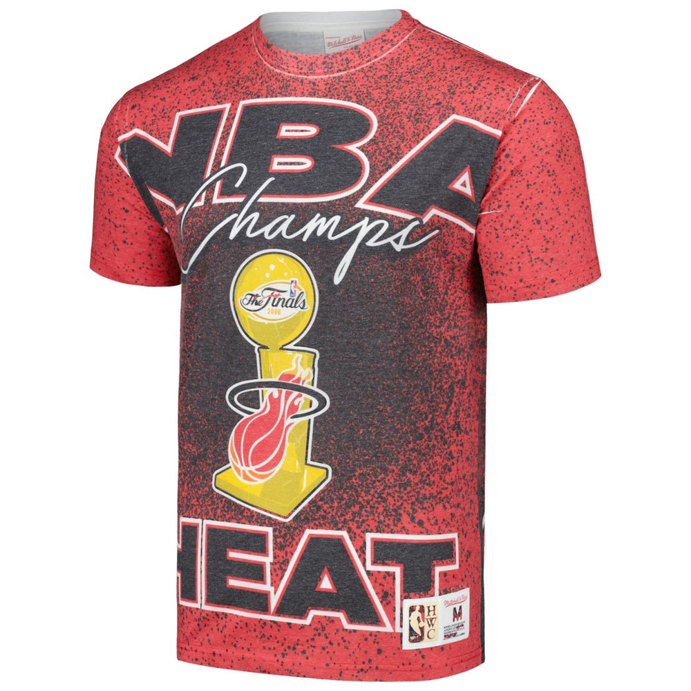 Miami Heat Hardwood Classics 2006 NBA Champions Champ City T-Shirt - Red | Mitchell & Ness for sale