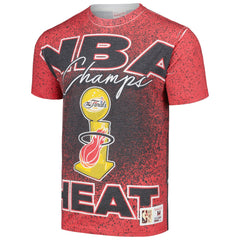 Miami Heat Hardwood Classics 2006 NBA Champions Champ City T-Shirt - Red | Mitchell & Ness for sale