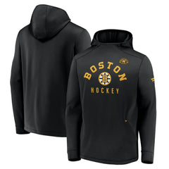 Boston Bruins Fanatics Centennial Lockup Authentic Pro Pullover Hoodie Black