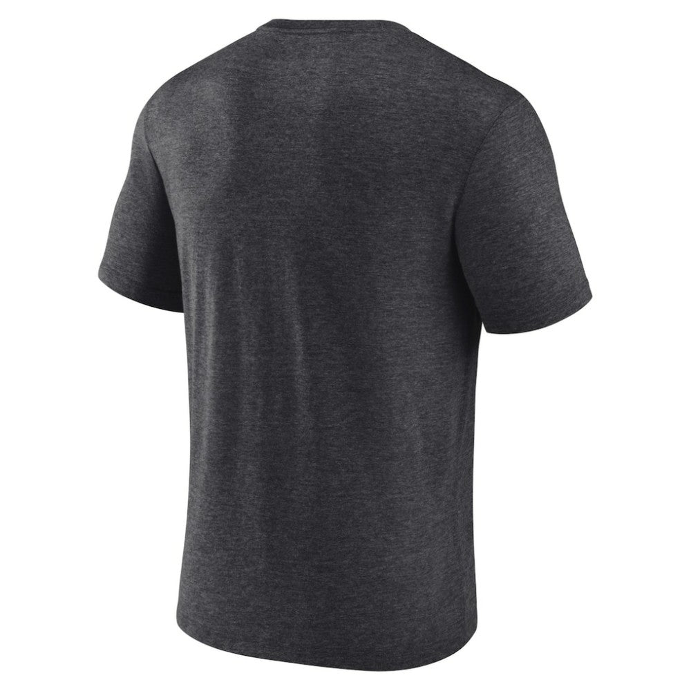 Boston Bruins Fanatics Centennial Hockey Tri-Blend T-Shirt Heather Charcoal