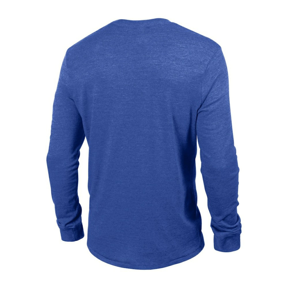 St. Louis Blues Champion Multi-Logo Tri-Blend Long Sleeve T-Shirt Heather Blue