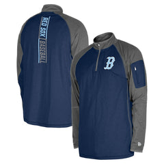 Boston Red Sox Father's Day Raglan Quarter-Zip Top - Navy | New Era