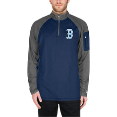 Boston Red Sox Father's Day Raglan Quarter-Zip Top - Navy | New Era