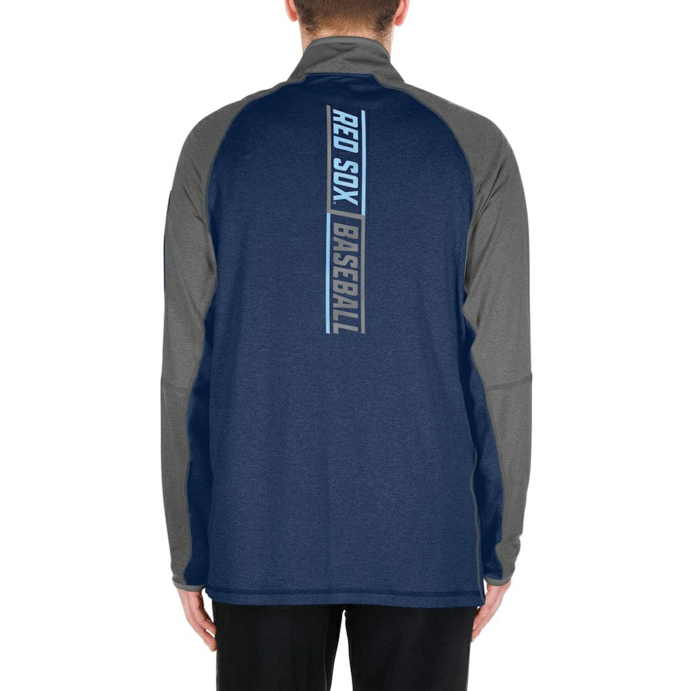 Boston Red Sox Father's Day Raglan Quarter-Zip Top - Navy | New Era
