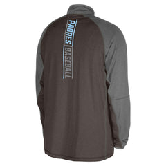 San Diego Padres Father's Day Raglan Quarter-Zip Top - Brown | New Era