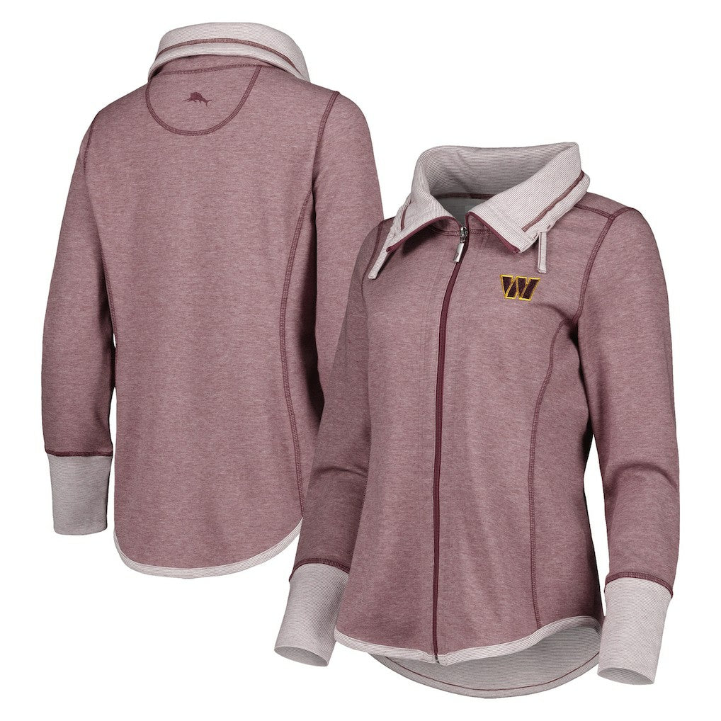 Washington Commanders Women's Sport Sun Fade Full-Zip Sweatshirt - Burgundy online