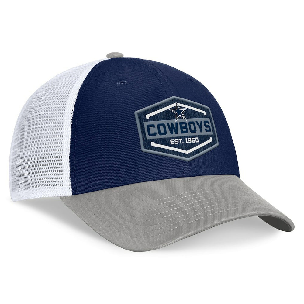 Dallas Cowboys Bench Trucker Adjustable Hat - Navy/Gray for sale