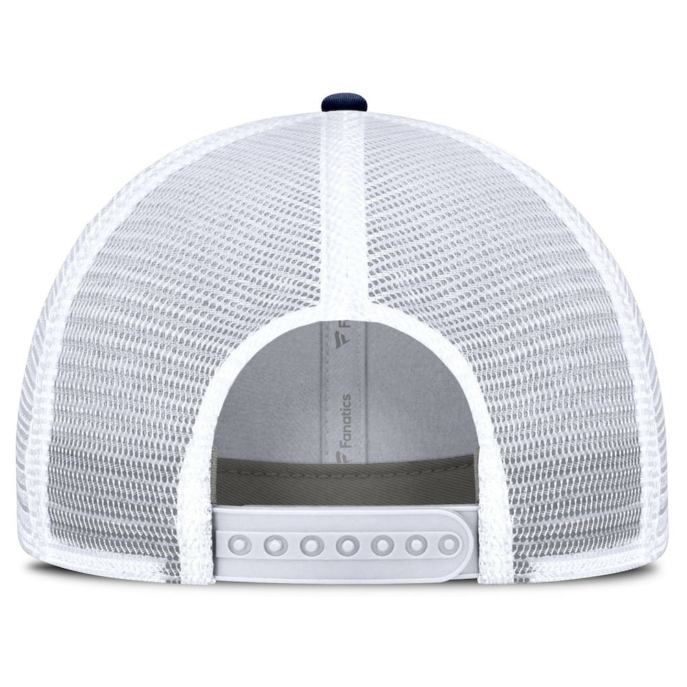 Dallas Cowboys Fundamentals Flawless Stripe Trucker Adjustable Hat - White/Navy outlet