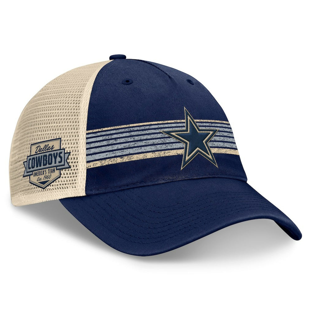 Dallas Cowboys Fundamentals Stripes Trucker Adjustable Hat - Navy/Natural on sale