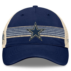 Dallas Cowboys Fundamentals Stripes Trucker Adjustable Hat - Navy/Natural on sale
