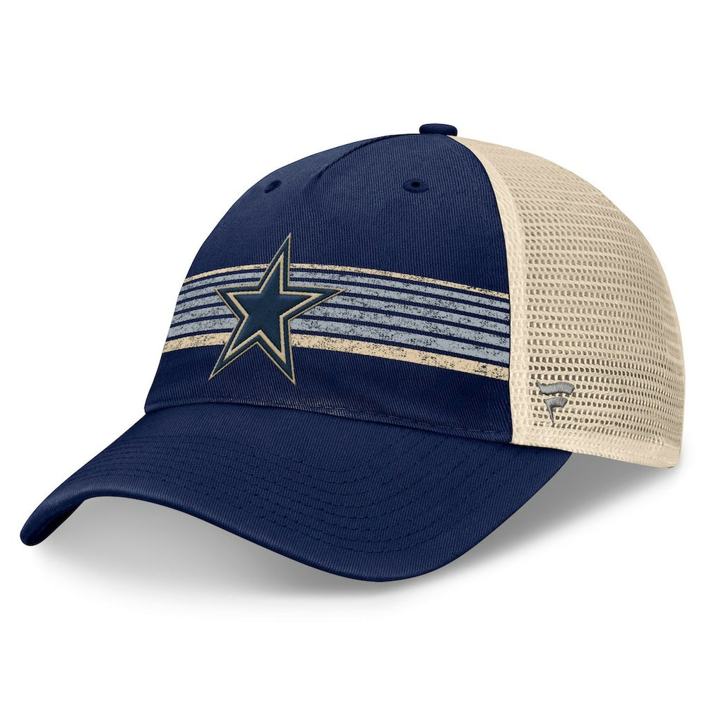 Dallas Cowboys Fundamentals Stripes Trucker Adjustable Hat - Navy/Natural on sale
